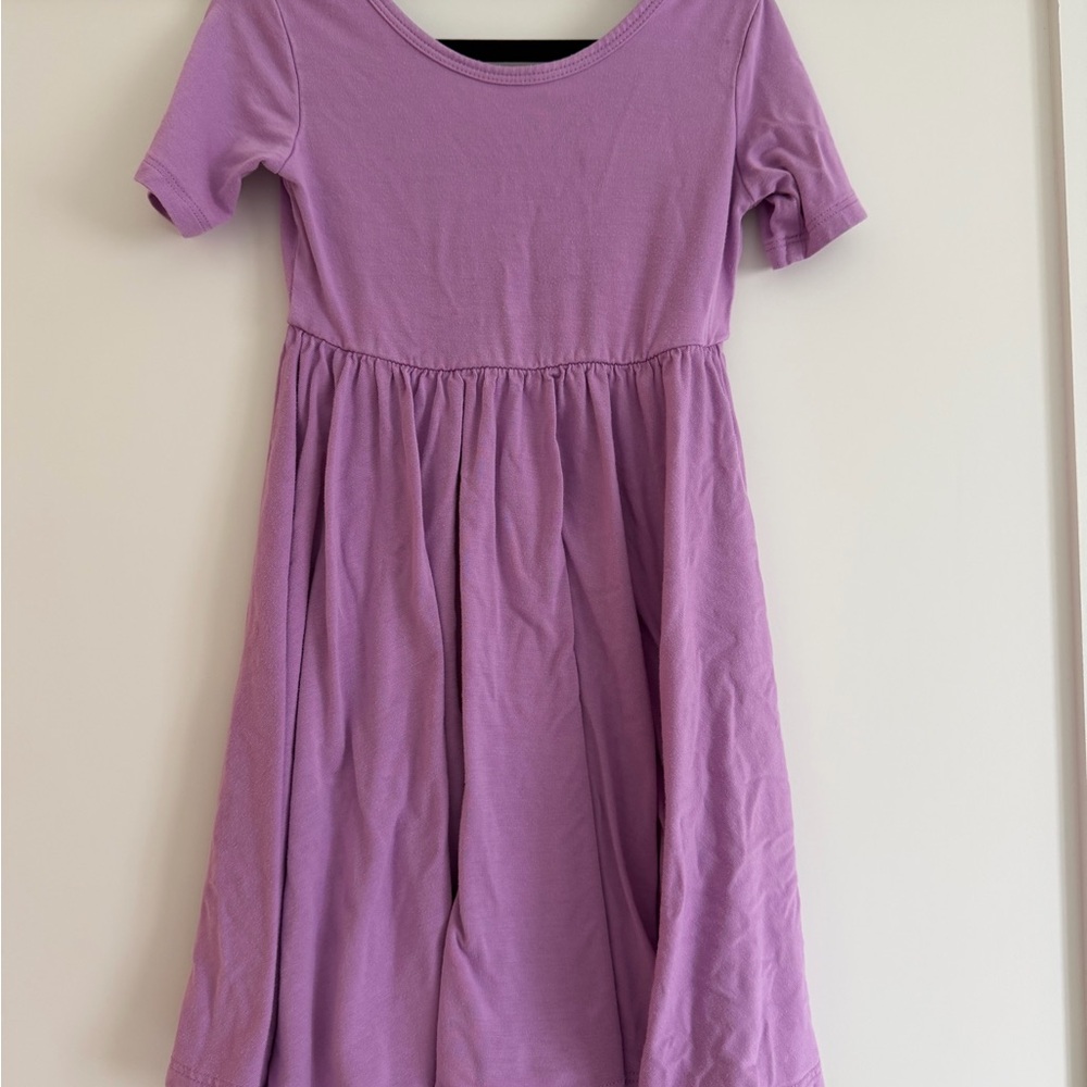 Kyte BABY twirl dress purple poi